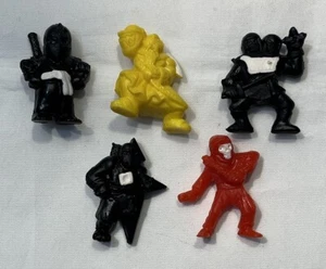 Vintage Ninja Mites Lot Mini Figures PVC Panosh 1986 - Picture 1 of 2