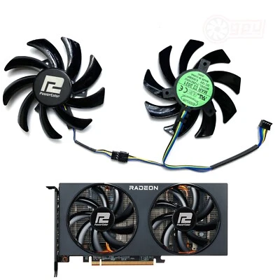 Powercolor Fighter RX 5700 5600 5500 6700 6600 6600XT GPU Fan Set Graphics Card - Image 1 of 4