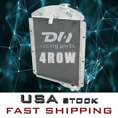 4-рядный гоночный радиатор CC4146 DH для 1941–1946 Chevrolet BK CK DJ 3,5 л 3,8 л I6 - Изображение 1 из 4