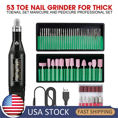 Toe Nail Grinder For Thick Toenails Set Manicure Pedicure Professional Self - Image 1 of 4