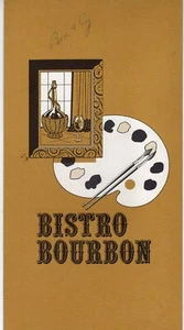 BISTRO BOURBON 3747 Telegraph Rd Dearborn MI 1972 Vintage Restaurant Dinner Menu - Picture 1 of 2