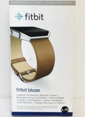 Fitbit Blaze Large Brown Leather Replacement Band OEM Fast Shipping!! - Image 1 of 3