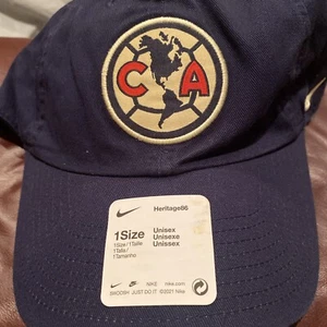 Gorra de algodón unisex ajustable con tirantes Nike Heritage86 Club America - Imagen 1 de 5