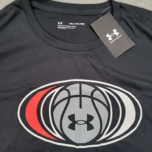 Under Armour Basketball Symbol Short Sleeve Tshirt Mens XXL Loose Black - Imagen 1 de 8