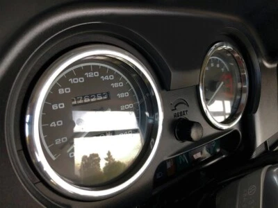 Per BMW R 1150 RT Anelli in alluminio lucidato per il quadro strumenti 2 pezzi - Immagine 1 di 4