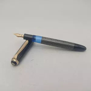 KAWECO ELITE 582 G RAUTENKOLBEN FÜLLFEDERHALTER 14K F FEDER VINTAGE 50ER SEHR SELTEN - Bild 1 von 13