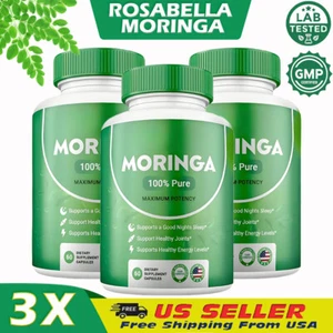 1-3 CONFEZIONI Rosabella Moringa Capsule con 800mg di Nutrienti, 60 Capsule - 100% Puro - Foto 1 di 14