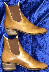 Hand Made Full Grain Leather Chelsea Boots Eur 37 Good Year Welted Blind Stitch - Picture 1 of 11