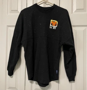 Disney Spirit Jersey Zuckermais schwarz Glitzer Glitzer Halloween Kürbis XS - Bild 1 von 4