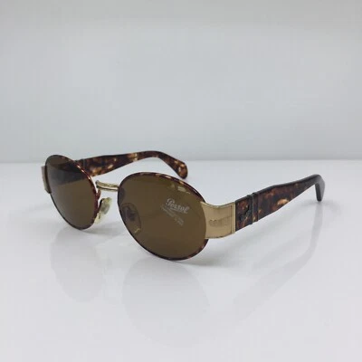 Nuevas gafas de sol Persol 2011 vintage PE 2011-S C. OB/33 tortuga y oro 51 mm Italia Foto 1 de 4