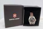 Swiss Army Brown Leather Band Watch
