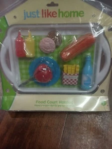 Toys 'R Us Just Like Home Pretend Food Toy Playset - Food Court Hotdog & Tray - Picture 1 of 4