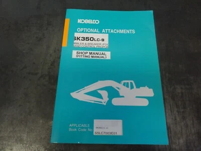Kobelco SK350LC-9 mordedor e interruptor (pie) control manual de taller excavadora Foto 1 de 4