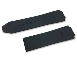  PASST BUBLOT schwarz FLACH Gummi Silikon 25 mm ARMBAND BAND GROSSER KNALL Uhrenverschluss - Bild 1 von 5