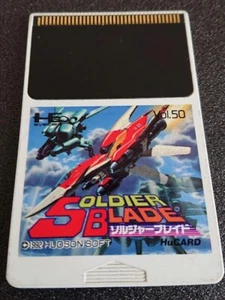 Soldier Blade HuCard PC Engine Used Tested Free Shipping from Japan - Picture 1 of 4