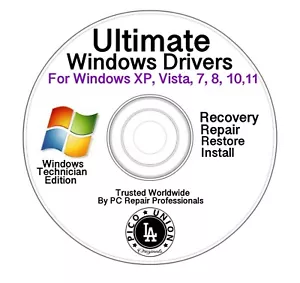 2025 Ultimate Windows Drivers 11, 10, 8, 7, Vista, XP CD - Picture 1 of 1