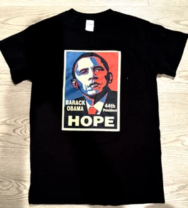 Obama Hope Black Unisex Shirt S - Picture 1 of 1