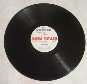 US ARMY LP -- COUNTRY STYLE, USA -- Hank Fort, HANK SNOW - Picture 1 of 2