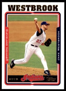 2005 Topps Jake Westbrook Baseball Cards #536