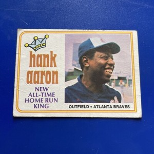 1974 Topps New All-Time Home Run King Hank Aaron #1 Atlanta Braves HOF
