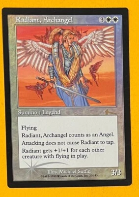 MTG RADIANT, ARCHANGEL (FOIL) Urza's Legacy NM (OldManMTG 009-757) - Image 1 of 4