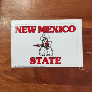 Continental New Mexico State Cowboy Sticker Postcard  - Picture 1 of 4