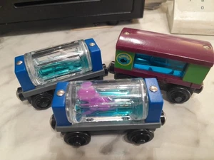 Thomas & Friends Coches Acuario Lote De 3 Madera Buen Estado Usado - Imagen 1 de 8