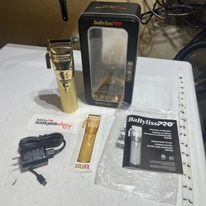 BaBylissPRO GoldFX+ Vollmetall Lithium Haarschneidemaschine #FX802G - Gebraucht Top Zustand! Selten - Bild 1 von 6