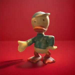Figura de plástico miniatura de colección del Pato Donald Louie Louis Marx Disney - Imagen 1 de 9