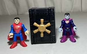 Imaginext DC Super Friends Villain  Bizarro  & Superman 3” Figures W/ Safe - Picture 1 of 3