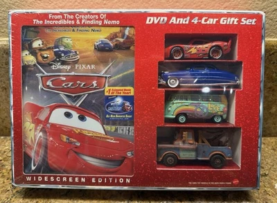 NEW NEVER OPENED!! Disney’s Pixar Cars (DVD) Best Buy Exclusive 4-Car Gift Set — 第 1/2 张图片