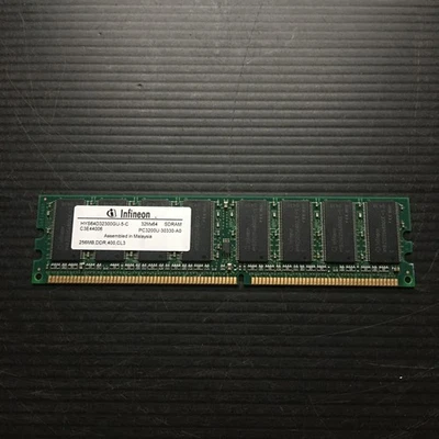 Infineon 256MB PC3200U-30330-A0 400MHz Desktop RAM (HYS64D32300GU-5-C) - Image 1 of 3