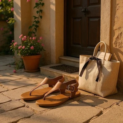 Sandalia Tanga Clásica CALVIN KLEIN MARRÓN CAMEL COÑAC - 9,5 M Foto 1 de 4