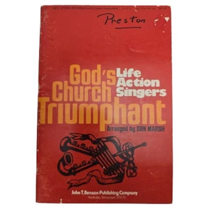 Gottes Kirche Triumphierendes Leben Aktion Sängerchor Christliche Musik Liederbuch 1975 - Bild 1 von 12