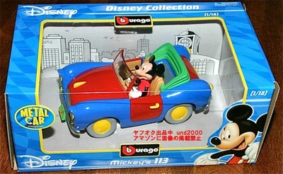 Bburago 1 18 Mickey Mouse Sports Car 113 Disney Bburago Disney Mickey Mouse Mick - Image 1 of 4