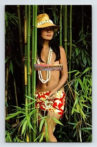 Postal Hawaii Pretty Island Dama Desnuda Risque Años 60 Sin Publicar Cromo - Imagen 1 de 2