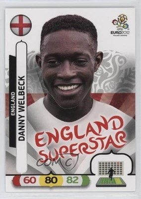 2012 帕尼尼 Adrenalyn XL 欧足联欧洲英格兰超级巨星丹尼韦尔贝克新秀 RC — 第 1/2 张图片