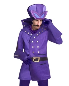 Dick Dastardly Costume Adult Men Wacky Races Cartoon Character Villain 38-48" UK - Picture 1 of 1