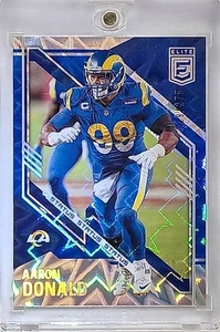 2021 Panini Donruss Elite - #50 Aaron Donald - Rams -Blue Status -Holo Foil /275 - Picture 1 of 4