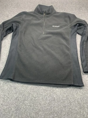 Мужской свитер Columbia большой черный пуловер с длинным рукавом на молнии 1/4 для улицы - Изображение 1 из 4