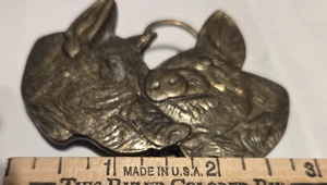 Vintage Pigs Belt Buckle The Great American Buckle 1979 Limited Edition #742 EUC - Picture 1 of 8