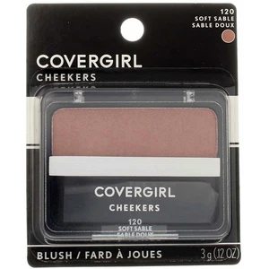 3 Pack CoverGirl Cheekers Powder Blush, Soft Sable 120, 0.12 oz - Picture 1 of 2