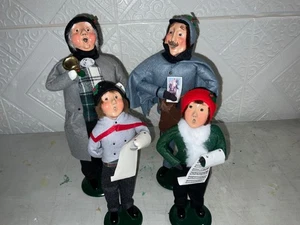 Byers Choice Caroler’s Set of 4 1990’s Carolers Male Caroler - Picture 1 of 19