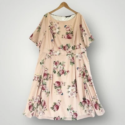 Eshakti Dress Floral Women Size 3X 24  - Image 1 of 4