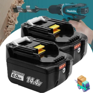 2pack 14.4V For Makita LXT Li-ion Battery 6000mAh BL1430B BL1450 BL1415 BL1460B - Picture 1 of 9