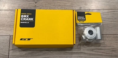 NEW GT POWER SERIES 175mm ALLOY CHROME CRANKSET W/ NEW GT  SEALED BOTTOM BRACKET - Image 1 of 4