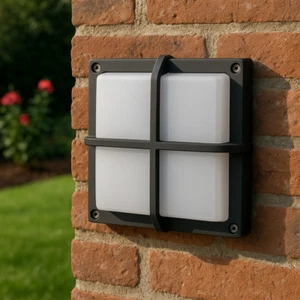 Lámparas de pared de jardín gris moderno accesorio de iluminación resistente a la intemperie para exteriores - Imagen 1 de 7