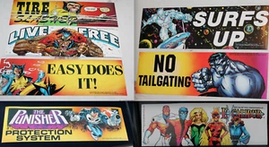 RARE Marvel Sticker LOT, The Punisher, Silver Surfer, Hulk, Wolverine, Excalibur - Picture 1 of 12