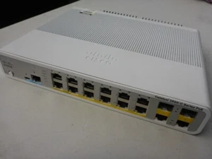 AU SELLER Cisco WS-C3560C-12PC-S 12 Port w/GbE uplinks PoE Managed Switch TESTED - Picture 1 of 7