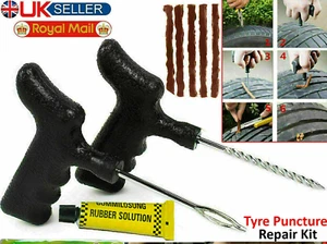 CAR VAN TRUCK AGRI TYRE TIRE PUNCTURE REPAIR KIT WITH 5x STRINGS UK - Picture 1 of 6